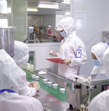 cosmetics manufacture quality check