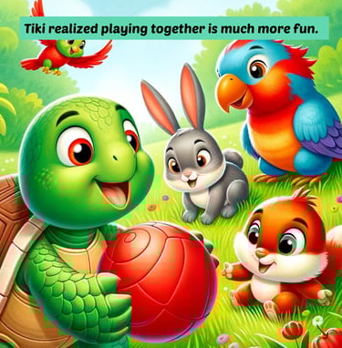 Tiki the Turtle Book Page