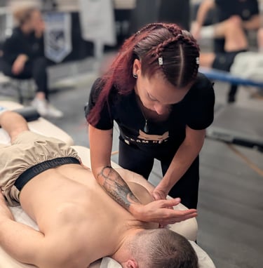 mains d'aur massage sportif sport massage recupération sportive