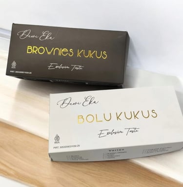 Brownies Box Ivory Custom Ecopacking