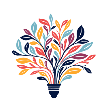 a plant with colorful leaves in a light bulb