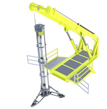 Deployment Frame with Vibrocorer