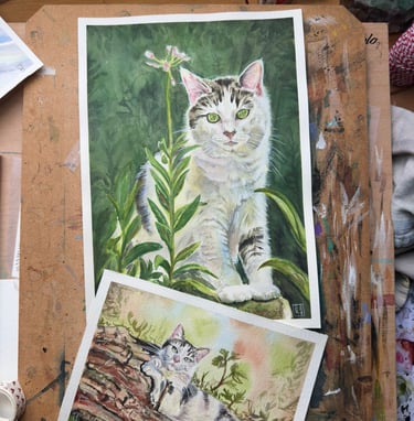 Pet Portraits by artist Tracy Christina