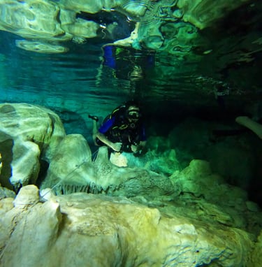 curso de buceo en cueva