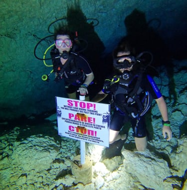 intro al curso de buceo en cuevas