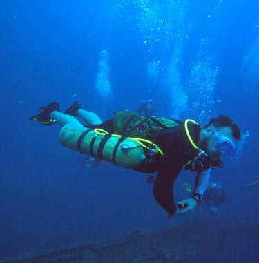 curso de buceo con sidemount