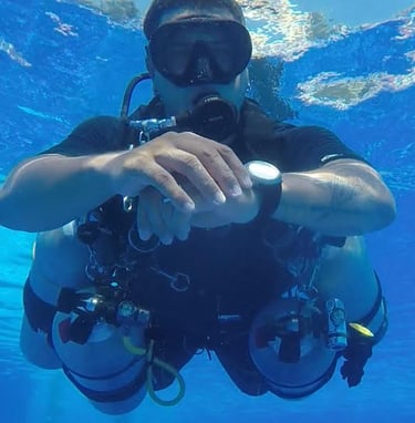curso de buceo con tec sidemount