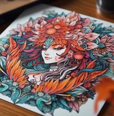 Additional Bonus Papercraft Manga Mandala coloring pages for you to download