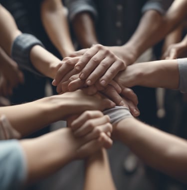 people sitting down near table with assorted laptop computers