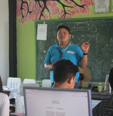 kenneth porio teaching student beneficiaries
