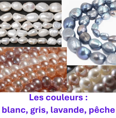 Perles d'eau douce Bijoux Les Couleurs de Lo