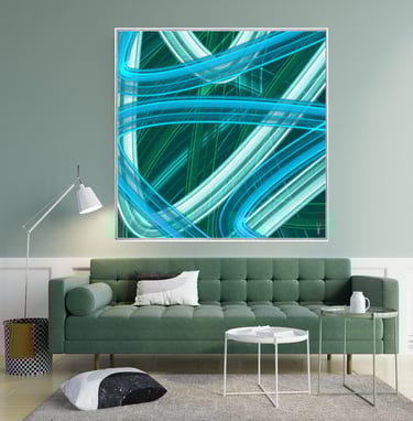 oeuvre d'art forme geometrique