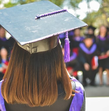 a graduate student's graduation cap - cap - toed
