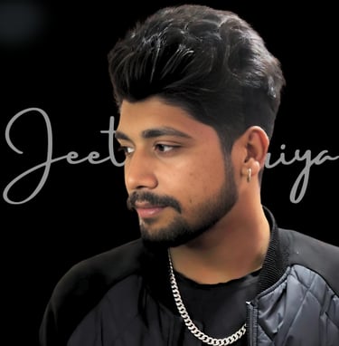 a man with a beard and a chain link necklace