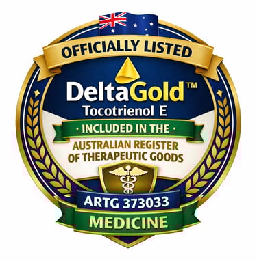 DeltaGold Tocotrienol E approved by TGA as medicine
