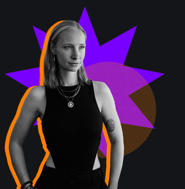 Laura Korrmann, Portrait schwarz weiß