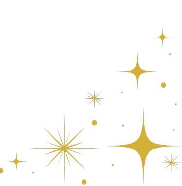 Elément décoratif - étoiles scintillantes- Rubenia Timmerman, auteure.