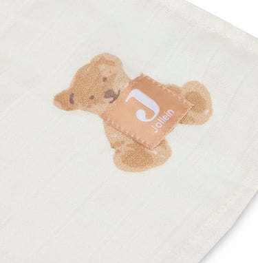 Grote Jollein hydrofiele doek XL met print beertje