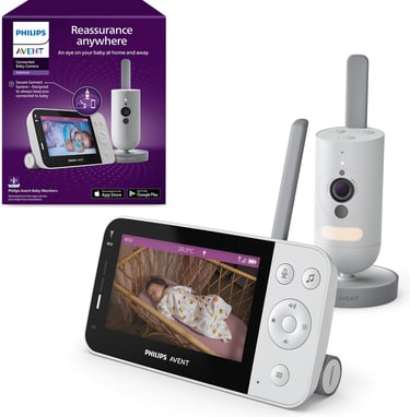 Philips Avent Connected babyfoon met camera en draadloze ouderunit