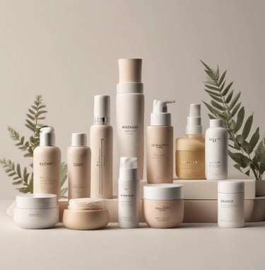 Wide shot of a modern warehouse with rows of bulk products ready for shipment