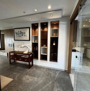 aménagement mural en placo plâtre Maroc niche décorative et rangement intérieur design moderne