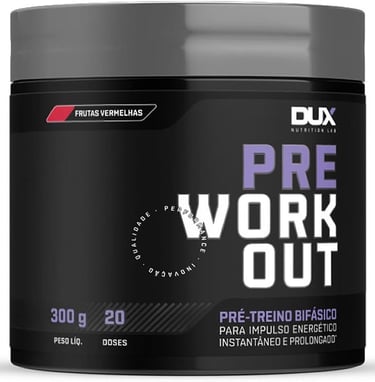 Pré-treino Dux Nutrition Original: energia bifásica e foco mental prolongado