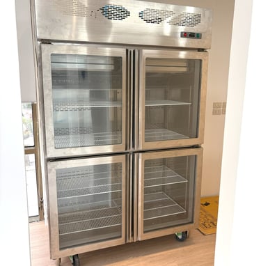 Commercial Refrigerator to store food at stable temperature in the kitchen.