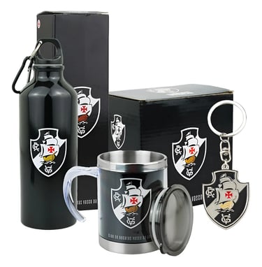 kit garrafa, caneca e chaveiro Vasco da Gama