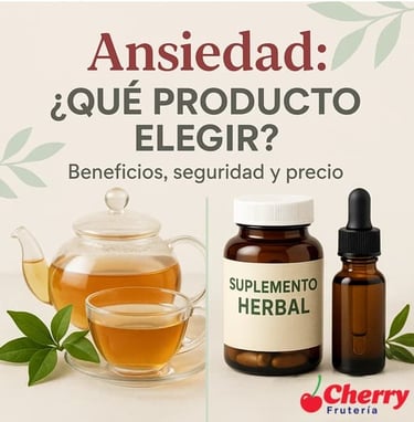 Comparativa precios productos para ansiedad
