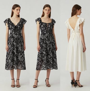 Colorful fashion accessories laid out on a clean white background.