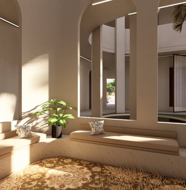 View of the informal majlis of the proposed Etihad House