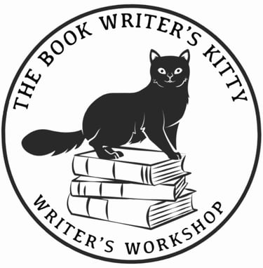 The Book Writer's Kitty Logo for Writer's Workshop