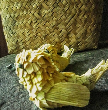 Natural mini bird for warm home holiday decor 