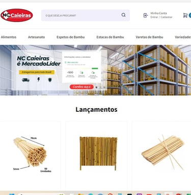 a website page with a bunch of items on it
