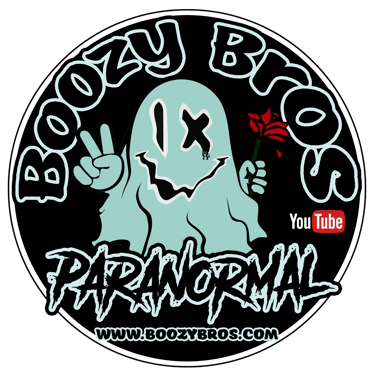 Pablo Cordova Created the Boozy Bros Paranormal Investigators logo with the Blue ghost "Spirit"