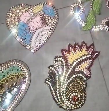 NewStyle Flux. A one-of-one luxury embroidery design featuring intricate 3D textures, crystals, and royal artistry.#OneOfOne