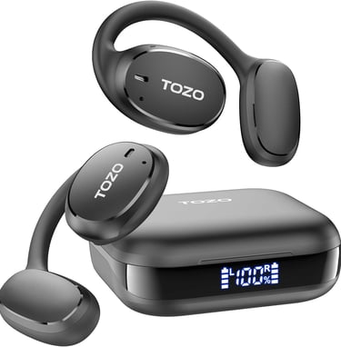 TOZO OpenEgo Auriculares Inalámbricos Bluetooth USB Tipo C IPX5 Negro