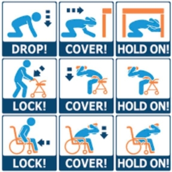 Drop, Cover and Hold On - Do This During An Earthquake