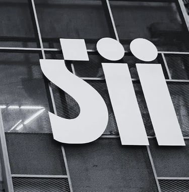 Logo del Servicio de Impuestos Internos (SII), para la defensa administrativa tributaria.