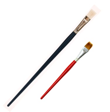 acrylic brush length acrylic painting