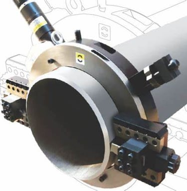 split frame pipe cold cutting