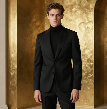 An artistic, high-fashion portrait session in progress within a luxurious Turkish / Istanbul interior. The scene uses a palette of deep charcoal black and metallic warm gold with a minimalist, premium aesthetic.
