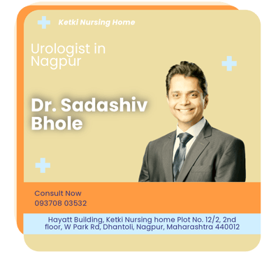 A graphical representation highlighting Dr. Sadashiv Bhole as the Best Urologist in Nagpur.