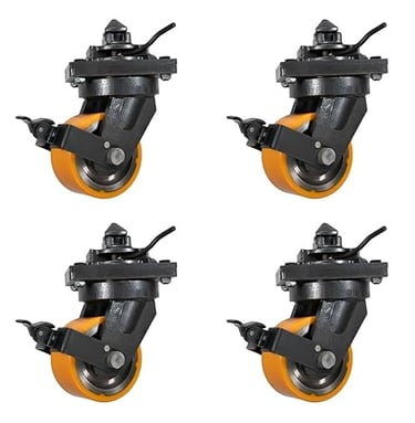 Mytee Products 8" ISO Container Caster Wheels (4-Pack)
