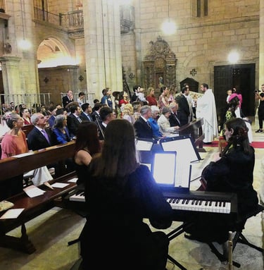 TRIO VIOLÍN, VIOLONCHELO Y PIANO (BODA M&B 27/07/2024)