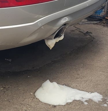 Автомобил при процес на чистење DPF филтер без вадење – Tuning Garage Up Skopje