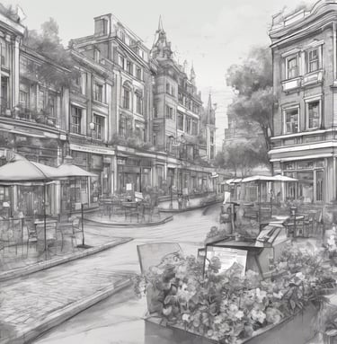 sketch of street uk