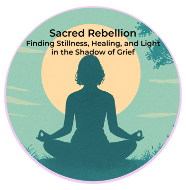 Sea Green Image with meditating woman in a sunset