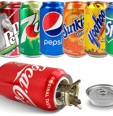 Verschillende soort stash cans / blikjes