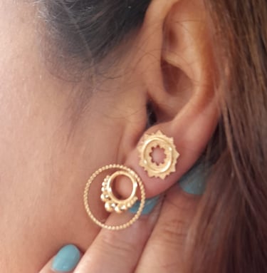 Boucles d'oreilles en plaqué or
